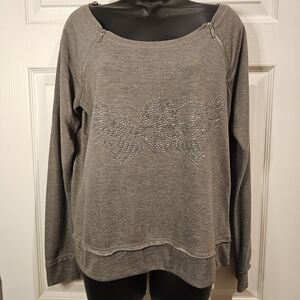 Rock & Republic Gray Studded Sweatshirt